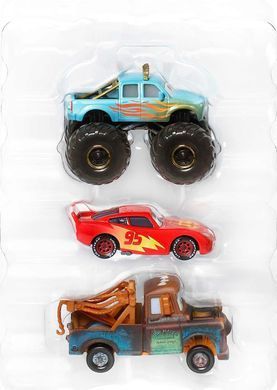 Набір автомобілів Тачки Disney Pixar Cars Lightning McQueen, Ivy & Mater Маквін, Шериф і Айві (HPL99)