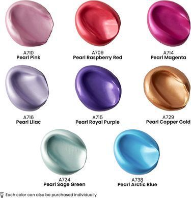 Акриловые перламутровые краски Arteza Metallic Acrylic Paint Профессиональная серия 120 мл (&lrm;&lrm;ARTZ-3516)
