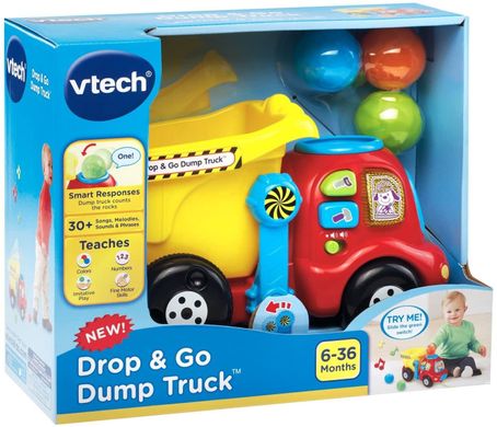 Развивающая игрушка VTech Drop and Go Dump Truck Музыкальный грузовик самосвал (80-166500)