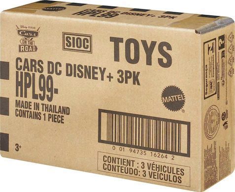 Набір автомобілів Тачки Disney Pixar Cars Lightning McQueen, Ivy & Mater Маквін, Шериф і Айві (HPL99)
