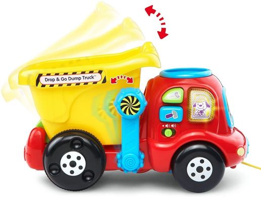 Розвиваюча іграшка VTech Drop and Go Dump Truck Музичний вантажівка самоскид (80-166500)