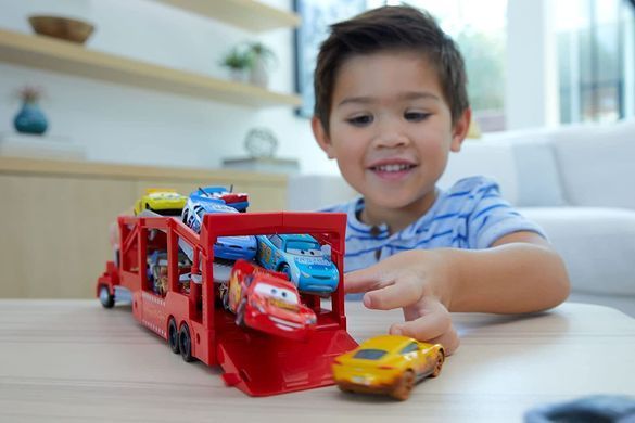 Вантажівка-транспортер Mattel Disney Pixar Cars  Mack Haule Mack Transporter Мак Тачки (HDN03)