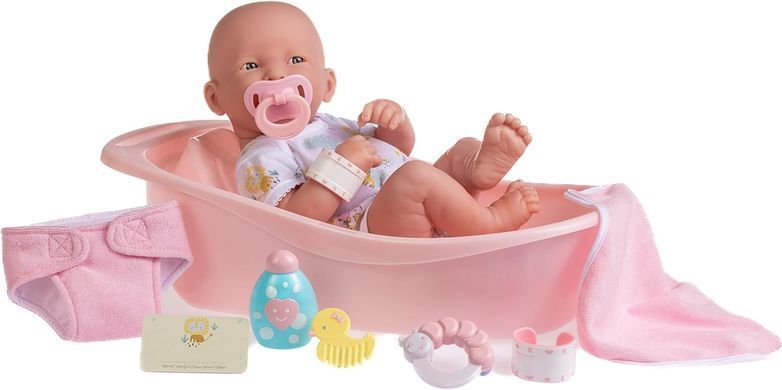Вінілова лялька JC Toys La Newborn Layette Deluxe новонароджена дівчинка Berenguer (18570)