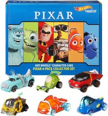 Подарунковий набір машинок Hot Wheels Character Cars Pixar and Disney, 6 Pack 1:64 (GVY93)