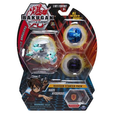 Ігровий набір Spin Master Bakugan Starter Pack 3-Pack Haos Hydorous з 3 Бакуганів (605305)