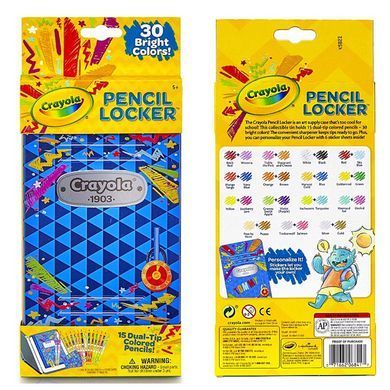 Набір кольорових олівців у футлярі Crayola Colored Pencil Locker (046841)