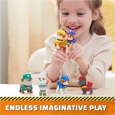 Ігровий набір з 7 фігурок Spin Master Paw Patrol Construction Family Щенячий патруль Сімейство конструкторів PAWsomе (6067084)