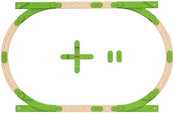 Деревяний конструктор Fisher-Price Wonder Makers Design System Build it Out! Track Pack (GFP81)