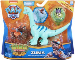 Игровой набор Spin Master Paw Patrol Dino Rescue Zuma and Dinosaur Brontosaurus (6060182)