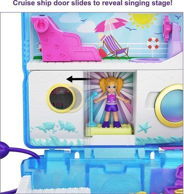 Ігровий набір Polly Pocket Pocket World Sweet Sails Cruise Ship Кишеньковий Світ Круїзний лайнер (GKJ49)