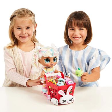 Ігровий набір Moose Kindi Kids Rabbit Petkin Shopping Cart Корзина для покупок Зайчик (50001)