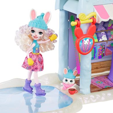 Ігровий набір Mattel Enchantimals Hoppin' Ski Chalet, Bevy Bunny Гірськолижне Шале Кролика Беві (GJX50)