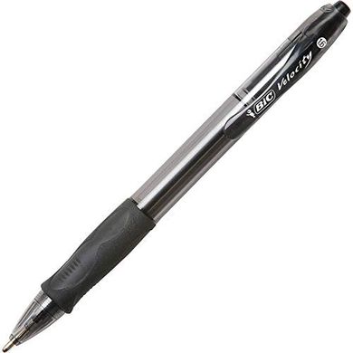 Ручка автоматична BIC Atlantis Velocity Bold Масляна чорна 1,6 мм (VLGB361-BLK)