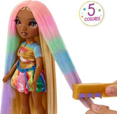 Ігровий набір з лялькою Rainbow High Hair Chalk & Style Meline Меліна &ndash; Радуга та Золото (526797)