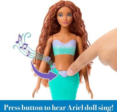 Лялька Mattel Ariel Disney The Little Mermaid Sing & Dream Ariel Аріель Русалонька що співає, англ.мова (HMX22)