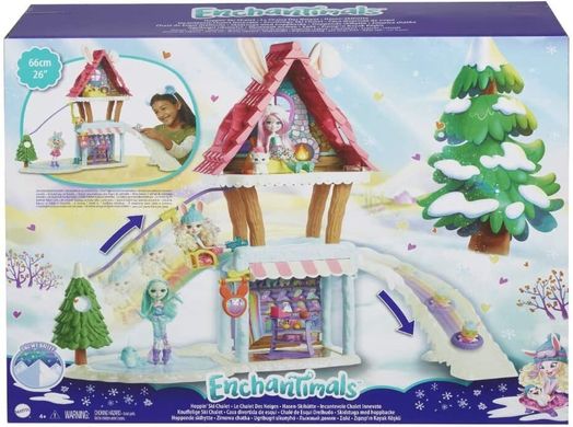 Ігровий набір Mattel Enchantimals Hoppin' Ski Chalet, Bevy Bunny Гірськолижне Шале Кролика Беві (GJX50)