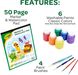 Набір для малювання Crayola Kids Paint Set, 6 Washable Paints Гуаш фарби з пензликами (04-1078)