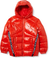 Зимняя подростковая куртка United Colors of Benetton Красный Рост 160 Возраст 13-14 лет (2EO0CN00P)