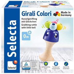 Деревянная погремушка для младенцев Selecta Girali Colori (61062)