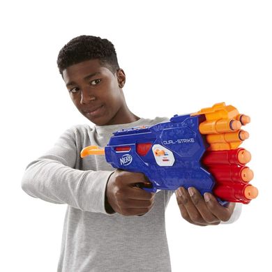 Бластер Nerf N-Strike Elite and Mega DualStrike Blaster Подвійний постріл (B4619)