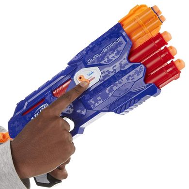 Бластер Nerf N-Strike Elite and Mega DualStrike Blaster Подвійний постріл (B4619)