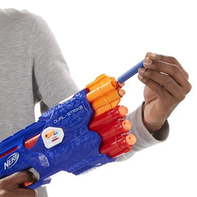 Бластер Nerf N-Strike Elite and Mega DualStrike Blaster Подвійний постріл (B4619)