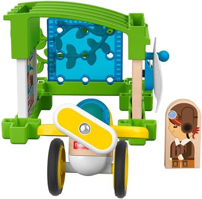 Деревяний конструктор Fisher-Price Wonder Makers Airport Hanger 15 деталей (GLM43)