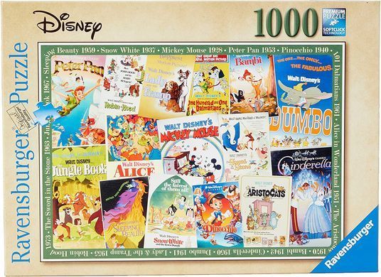 Пазл Ravensburger Disney Старовинні плакати з фільмів Дісней 1000 шт. (&lrm;19874)