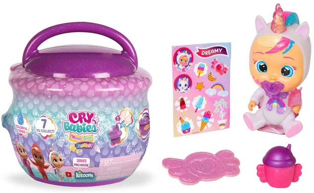 Ігровий набір з пупсом IMC Toys Cry Babies Magic Tears Paci House Плакса з міні будиночком (90309)