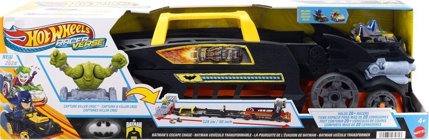 Автомобиль трансформер Hot Wheels RacerVerse  Batman&rsquo;s Escape Chase Побег Бэтмена (HXN21)
