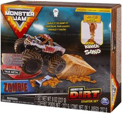 Игровой набор Spin Master Monster Jam, Zombie Monster Dirt Starter Set и кинетический песок (6054800) (B00KGTT2JU)