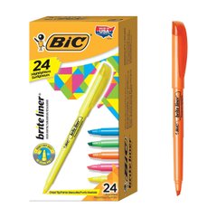 Набор текстовых маркеров BIC Brite Liner Highlighter 24 шт Цветной (BL241-AST)