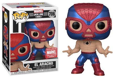 Фігурка Funko Pop! Marvel Lucha Libre #706 El Aracno Bobble-Head (Spider-Man) Vinyl Figure Людина-павук (53862)