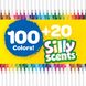 Набір фломастерів Crayola Super Tips Markers, Washable Markers, Silly Scents Markers маркерів 120 штук (585050)