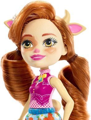 Кукла Enchantimals Cailey Cow Doll, and Curdle Коровка Кейли и Кардла (FXM77)