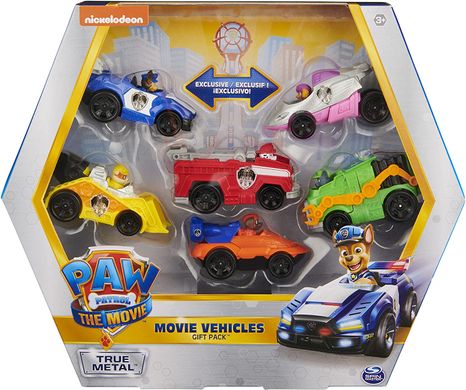 Игровой набор Spin Master Paw Patrol True Metal Movie Vehicles Gift Pack Щенячий патруль Тру Металл (6060428)