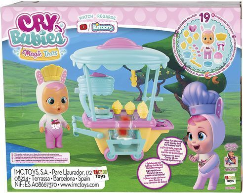 Ігровий набір IMC Toys Cry Babies Magic Tears Coney's Bakery Cart Візок для випічки Коні (80867)