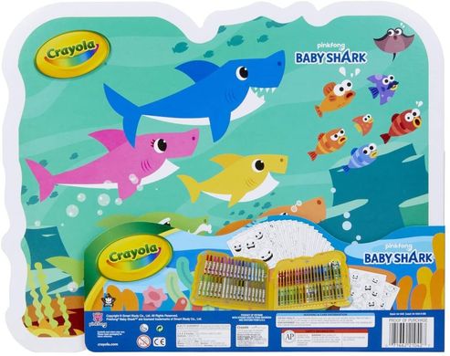 Набор для рисования Crayola Baby Shark Art Set, 90 шт. (04-1042)