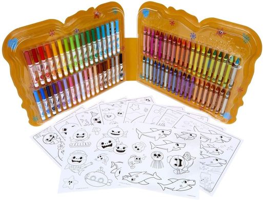 Набор для рисования Crayola Baby Shark Art Set, 90 шт. (04-1042)