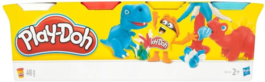 Ігровий набір пластеліну Hasbro Play-Doh Colour Classic 4 баночки (B5517) (14073)