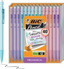 Набір механічних олівців з гумками, 40 шт BIC Xtra-Smooth Mechanical Pencil, Medium Point 0.7мм (070330435513)