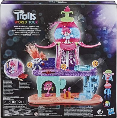 Ігровий набір Hasbro Trolls DreamWorks World Tour Blooming Pod Stage Квітуча сцена Маку (E7721)