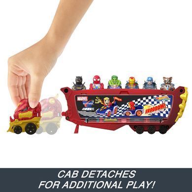 Грузовик - транспортер Hot Wheels RacerVerse Marvel Hulkbuster Hauler Залізна людина Тоні Старк (HRY02)