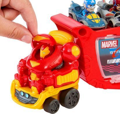 Грузовик - транспортер Hot Wheels RacerVerse Marvel Hulkbuster Hauler Залізна людина Тоні Старк (HRY02)