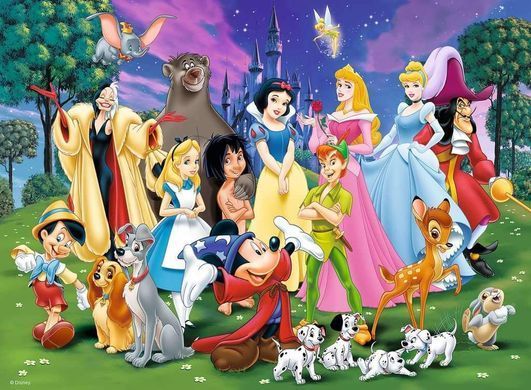 Пазл Ravensburger Disney MAXI Герои Дисней XXL 200 шт. (&lrm;12698)