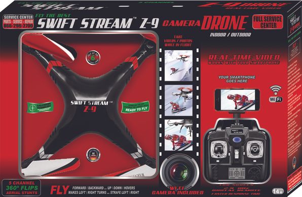 Дрон Квадрокоптер з камерою Swift Stream Z-9 Camera Drone, Black (B01A8BLRMA) (Z-9 BLK)