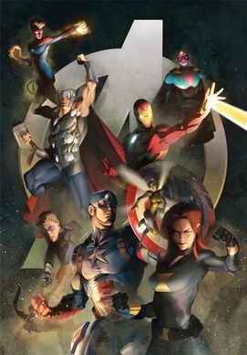 Пазл Clementoni Disney 100 - Marvel The Avengers Супергерої Марвел Месники - 1000 шт. (&lrm;39721)