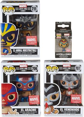 Набор фигурок Funko Pop! Lucha Libre Marvel Collector Bobble-Head (56579)