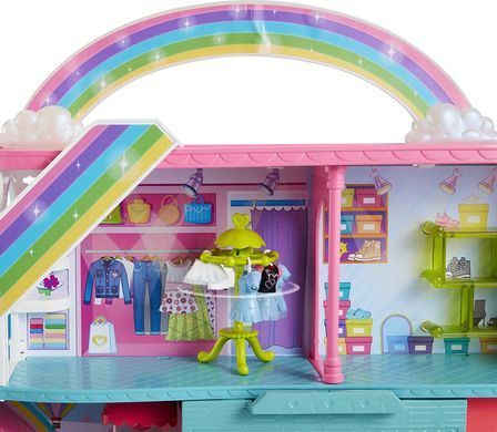 Ігровий набір Поллі Покет Polly Pocket Sweet Adventures Rainbow Mall Кишеньковий Світ Торговий центр (HKX69)