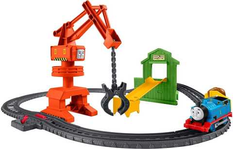 thomas and friends trackmaster cassia crane and cargo set